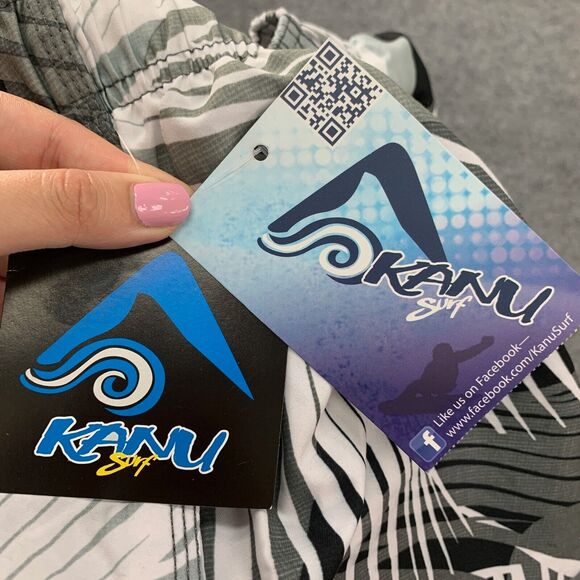 Kanu Swim Shorts Men XL Extra Large Ivy Tahiti Quick Dry Brief Lined Beach Trunk - Picture 9 of 13